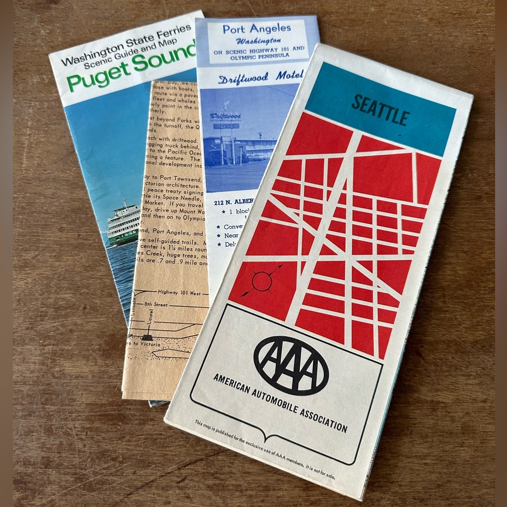 Miscellaneous Vintage Washington State Mixed Travel Media